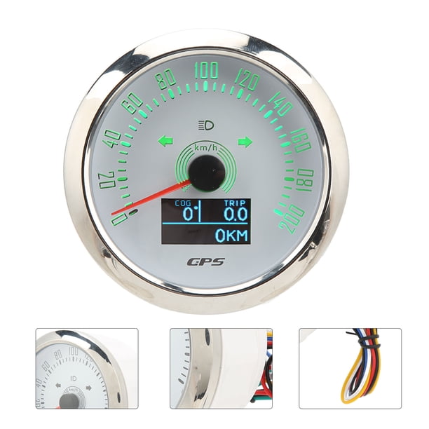 Tacómetro GPS UNIVERSAL De 200 MPH Con Retroiluminación Para Barco, Coche, RV, Motocicleta