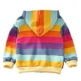thumbnail image 3 of 1-9T Girls and Toddlers' Rainbow Zipper Hoodie Sweatshirt Jacket Top, 3 of 9