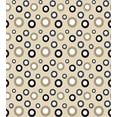 thumbnail image 3 of Geometric Circle Duvet Cover Set, Disc Shaped Curve with Interior Hoops on Beige Vintage Inspired, Decorative 2 Piece Bedding Set with 1 Pillow Shams, Twin Size, Multicolor, by Ambesonne, 3 of 3