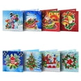thumbnail image 1 of Billuyoard 8x Recuerdos festivos Pintura de diamantes Tarjetas de felicitación navideñas Tarjetas de felicitación navideñas Postales Artesanía, 1 of 6