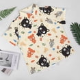 thumbnail image 2 of Chococat Men's Hawaiian Shirts Short Sleeve Button Down Casual Shirts Summer Tropical Aloha Beach Shirts, 2 of 7