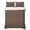 Brown, variant on Twin Quilt Set 68''x86'', Pure Brown Lightweight Summer Bedspread Coverlet Set with 2 Pillow Shams, Simple Solid Color Breathable All Season Quilt Bedding for Dorm/Bedroom