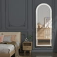 thumbnail image 6 of Full Length Mirror with Lights,Floor Mirror, Standing Lighted Mirror, Full Body Mirror with Aluminum Frame3 Color 60"X 20", 6 of 9