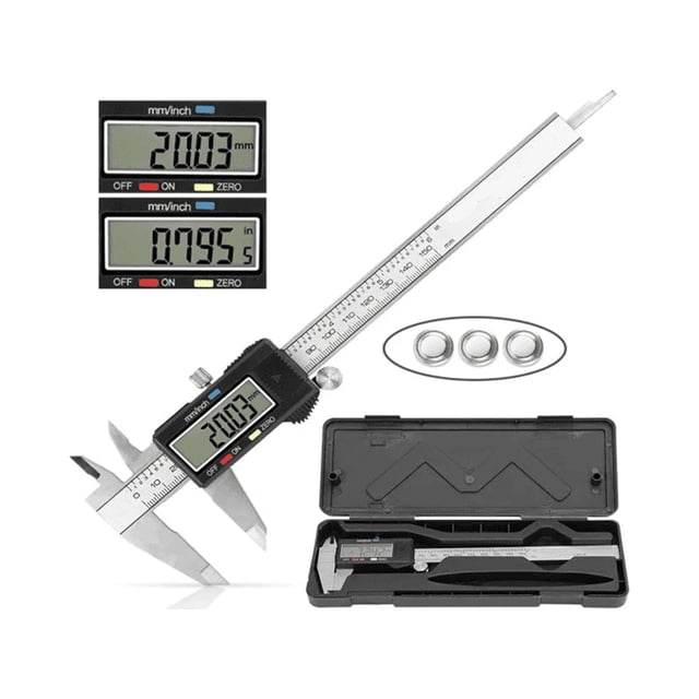 Calibrador Vernier Digital Pie De Rey 6in Precisión 0.01mm