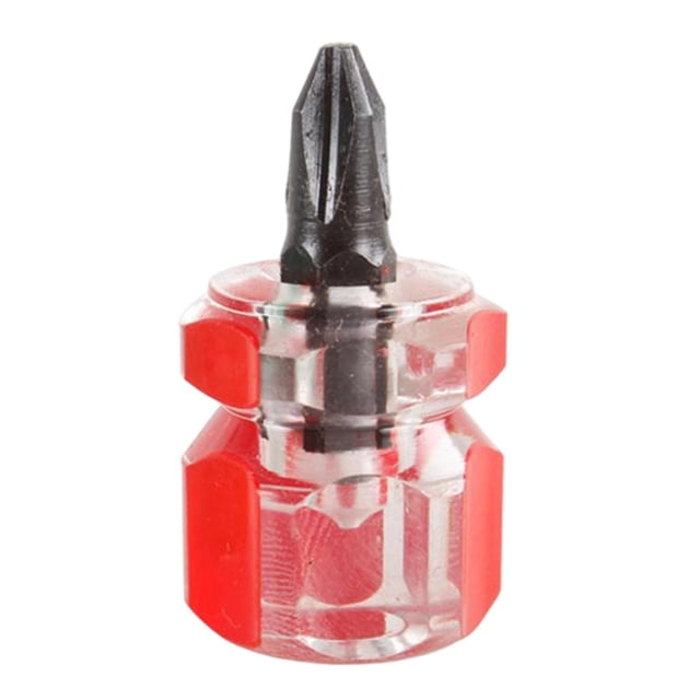Destornillador,Juego de mini destornilladores Herramientas portátiles de reparación de automóviles,Mini Destornillador Corto Mango Transparente,Mini kits de herramientas de 2 piezas