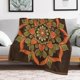 thumbnail image 5 of Manta de vellón con diseño de mandala indio, lujosa, cálida y acogedora, con diseño retro de flores, brújula, medallón, manta bohemia de 55 x 70 pulgadas para sofá, cama, decoración para el hogar,, 5 of 8