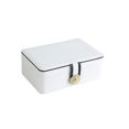 thumbnail image 1 of Youkk Jewelry Box Storage Earrings Organizer Double Layer Ring Case Pendants Fashionable Storing Packaging Container White, 1 of 6