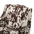 thumbnail image 3 of Equestria Studded New Velvet Club Chair, Milk Cow Print, 3 of 6