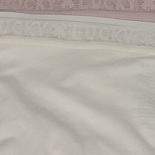 Lucky Brand Women's Panties Sz M Reg Hi Cut 5-pack Blue Ivory Multi