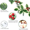 thumbnail image 2 of Zukuco Christmas Garland Decorations, Holly Leaves Red Berries Winter Garland for Holiday Wall Tree New Year Indoor Outdoor Decor, 2 of 5