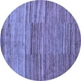 thumbnail image 1 of Ahgly Company Indoor Round Abstract Blue Modern Area Rugs, 8' Round, 1 of 4