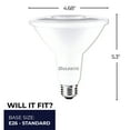 thumbnail image 3 of Bulbrite 861746 15W Led PAR38 3000K 80CRI Basics Flood Wet Dimmable Light, Pack of 4, 3 of 7