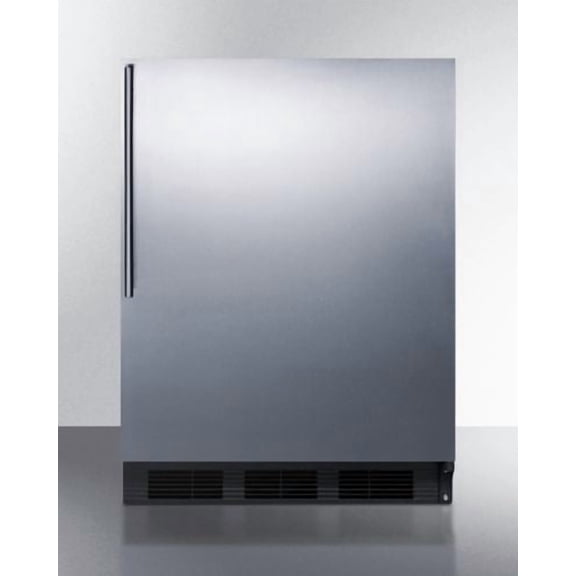 Accucold AL752BKBISSHV 24 in. x 5.5 cu.ft. Built-In All-Refrigerator, Black - ADA Compliant