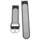thumbnail image 4 of Reemplazo de pulsera de correa de reloj de silicona suave de 20 mm con orificios de aire para Amazfit GTS 3 negro gris, 4 of 5