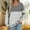c01Gray, variant on Arnsht Long Sleeve Shirts for Women 2025 V-Neck Comfortable Casual Striped Shirts Womens Fall Tops Loose Fit Tunic Tops Gray XL
