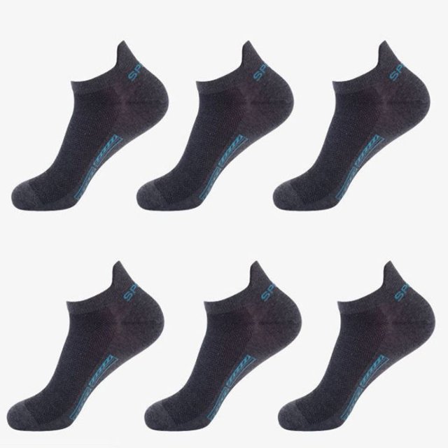 Calcetines de malla para hombre, calcetines de tobillo empaquetados individualmente, calcetines de regalo, calcetines de algodón para hombre, desodorante absorbente de sudor