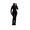 black, variant on Women’s 2 Piece Outfit Set, Sexy Bodycon Long Sleeve Crop Top and Flared Pants Set, Stretchy Athletic Lounge Wear Tracksuit for Casual or Party Style