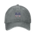 thumbnail image 1 of ZICANCN Adjustable Baseball Cap Women, Letter M America Usa Flag Hats for Men Adult Washed Cotton Denim Baseball Caps Fashion, Gray, 1 of 8