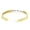 Gold, variant on Mother's Day Jewelry Gifts Customized " GRANDMAS MAKE LIFE SWEETER " Inspirational Mom Positive Messaged Cuff Bracelet In 14k Rose Gold Over Sterling Silver
