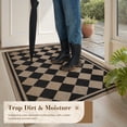 thumbnail image 4 of VUNATE Doormat for Inside 35"x59" Entryway Rugs Non Slip Absorbent Welcome Mat Easy Jute Dirt Trapper Low-Profile Door Rug for Entryway Indoor Entry Mat Washable Indoor Doormat Black, 4 of 7