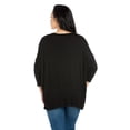 thumbnail image 3 of 24/7 Comfort Apparel Women's Oversized Long Sleeve Dolman Top, 3 of 4