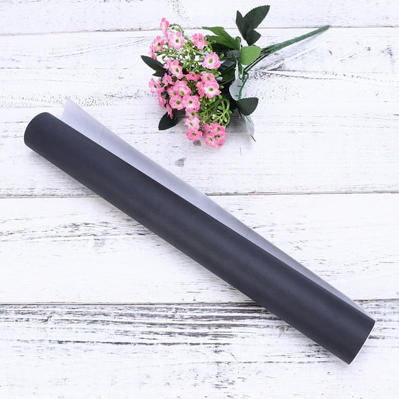UPGRATOR Film de Fenêtre Bloquant la Lumière Noir PVC Occultant Auto-Adhésif 1Ensemble pour Surface en Verre