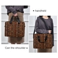 thumbnail image 6 of FORMRS 16" Laptop Bag Carrying Sleeve Case with Handle Travel Shoulder Briefcase, Brown Tribal Pattern, 6 of 8