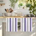 thumbnail image 4 of Purple Grey Striped Microfiber Kitchen Towel, Minimalist Farmhouse Stripe Soft Absorbent Dish Towels, Quick Drying Washable Dishcloths for Kitchen Cleaning, Drying Dishes, 18x28 Inches, 4 of 9