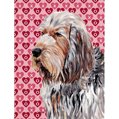 Caroline's Treasures Dalmatian Hearts Love and Valentine's Day House Vertical Flag