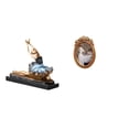 thumbnail image 1 of Figura decorativa de bailarina de ballet, estatua de bailarina, figura de escritorio de regalo para chimenea, decoración de restaurante con marco de r, 1 of 8
