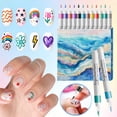 thumbnail image 4 of 60 Colors Nail Art Pens Set, 3D Nail Art Markers for Nail Art Kit, Nail Polish Markers Quick Dry Long Lasting, DIY Nail Design Nail Pens for Drawing Painting Dotting, 4 of 9