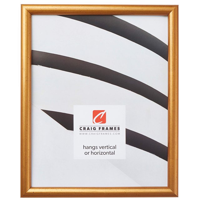 Craig Frames Bullnose, Antique Gold Picture Frame, 16 By 20-Inch