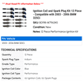 thumbnail image 2 of Ignition Coil and Spark Plug Kit 12 Piece - Compatible with 2003 - 2006 BMW 325Ci 2004 2005, 2 of 2