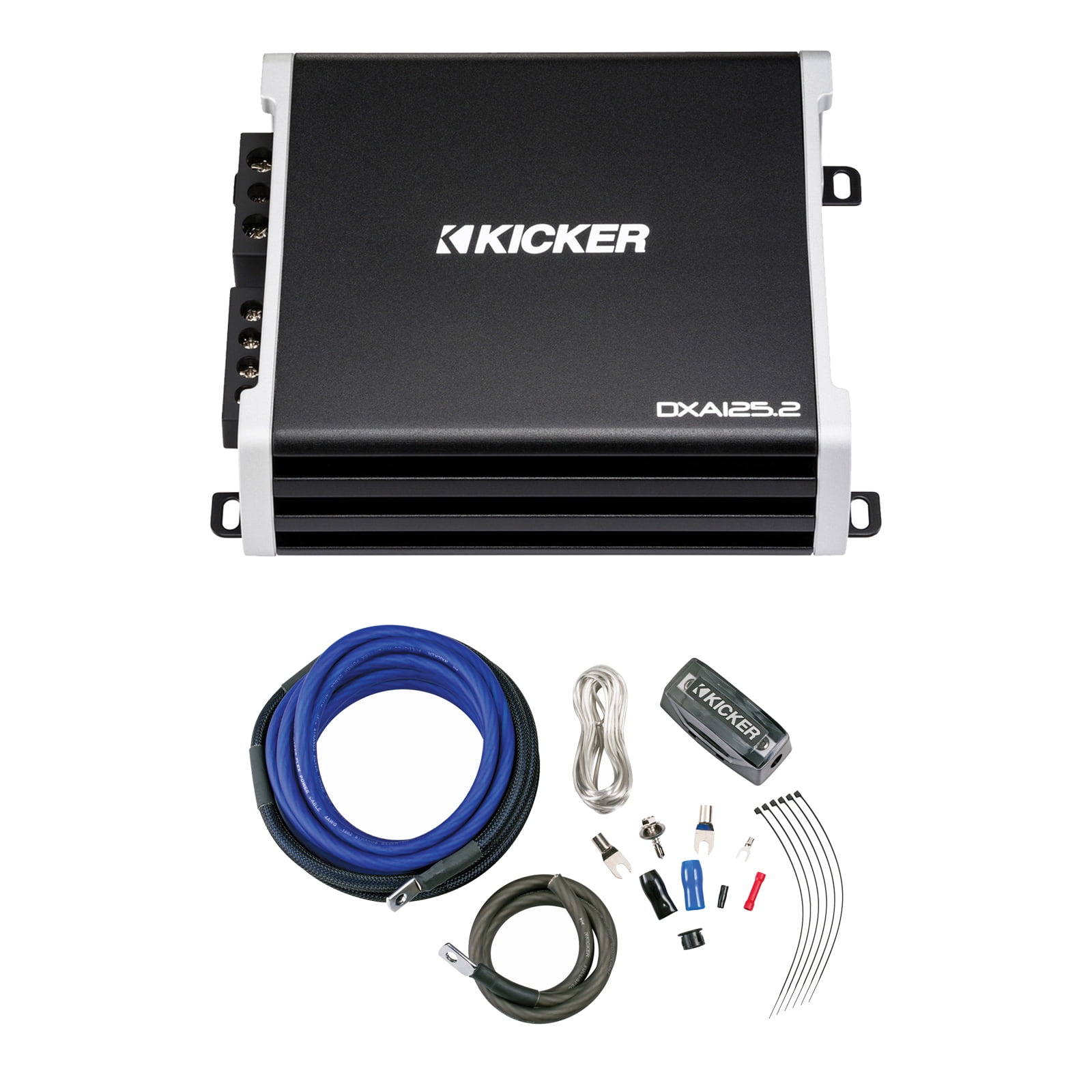Kicker DX Series 2Channel 250 Watt Max Car Audio Amplifier, Amp