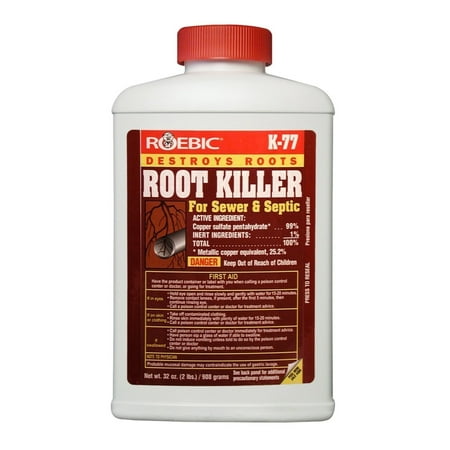 K-77 Root Killer, 32OZ, Safe for all plumbing, will not harm septic tanks By Roebic