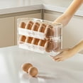 thumbnail image 4 of SLYNSHome Stackable Egg Holder for Refrigerator Door - Clear Plastic Egg Storage Container, Organizer Tray for Kitchen Cabinet, Pantry (Holds 12 Eggs), 4 of 6