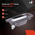thumbnail image 3 of A-Premium Front Left Driver Side Interior Door Handle with Lock Hole Compatible with Honda Civic 2001 2002 2003 2004 2005 Sedan, Brown Housing with Chrome Lever, Replace# 72161-S5A-A21ZB, 3 of 6