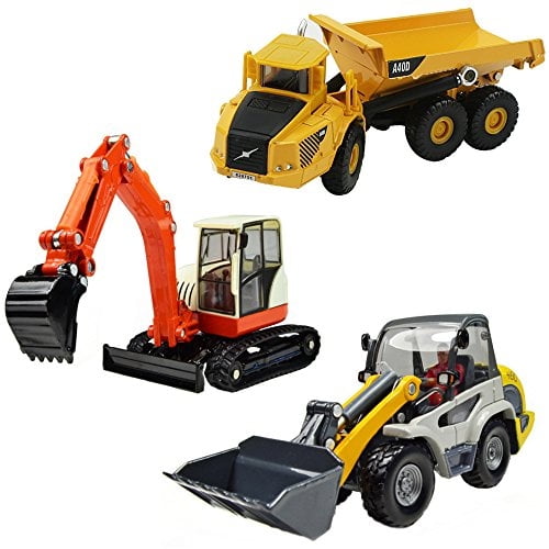 Conjunto de juego de sitios de construcción de servicio pesado iPlay iLearn vehículos modelo coleccionables