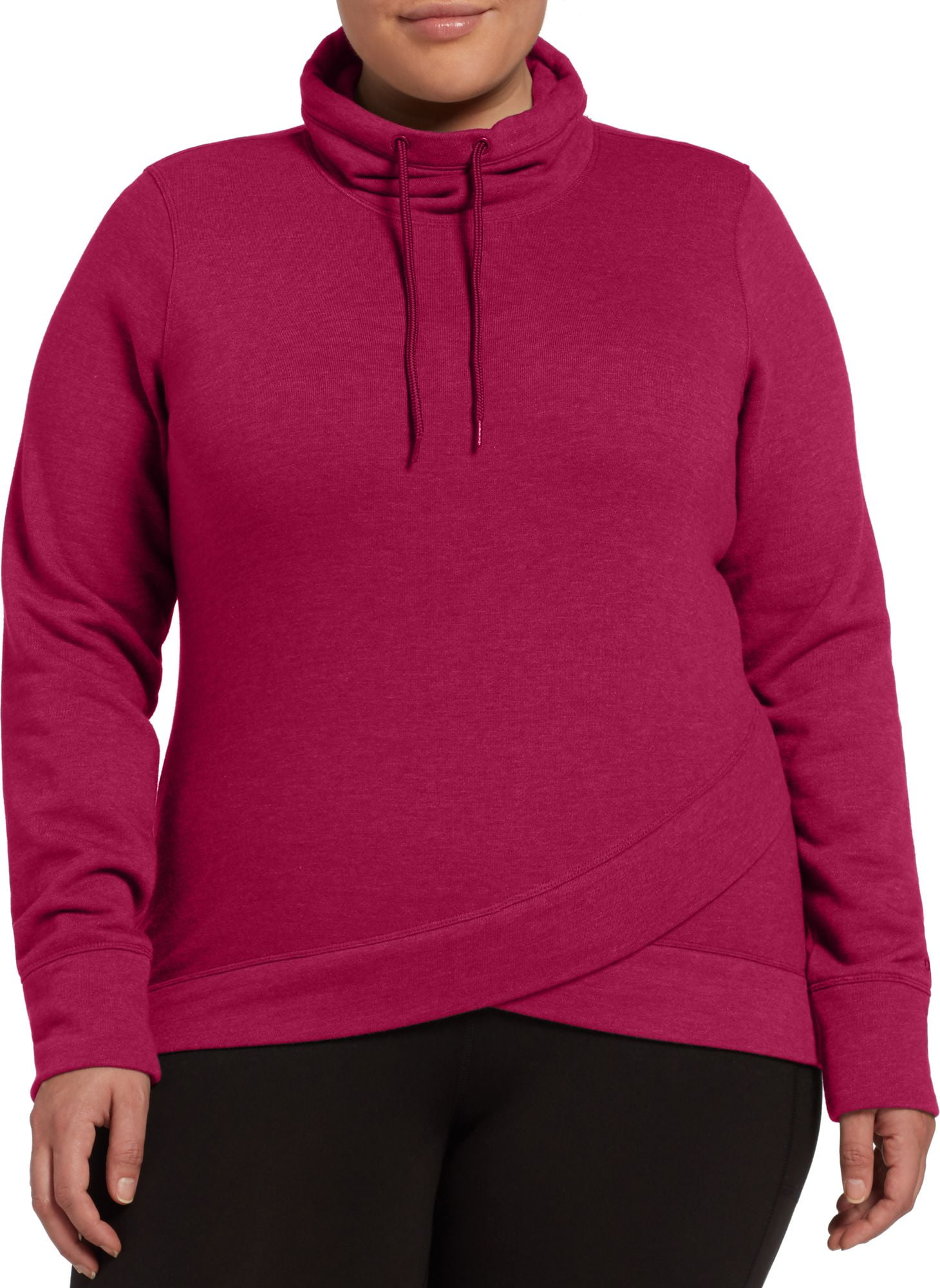 plus size funnel neck sweatshirt