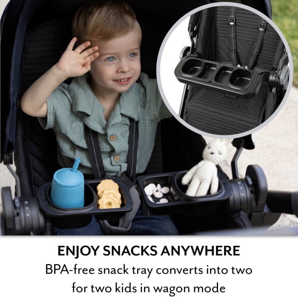 Transformer Stroller to Wagon ,Pitch Black