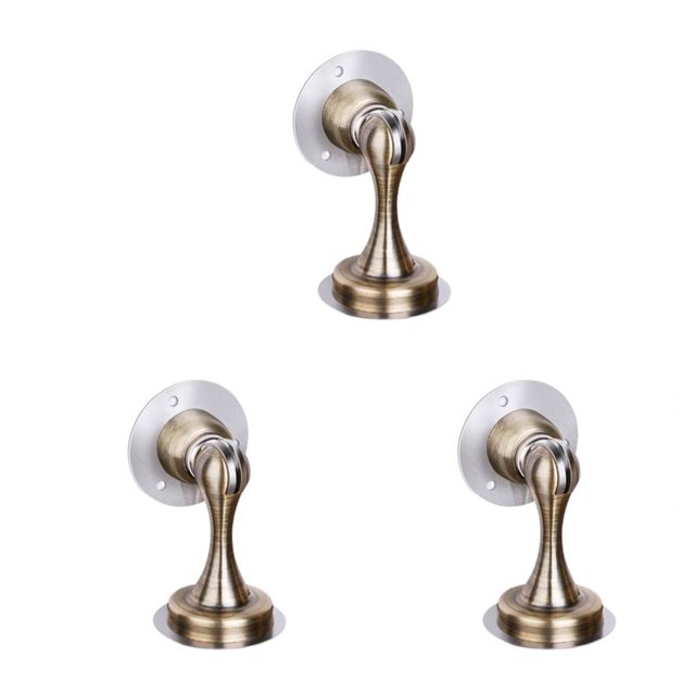Speravity Tope de puerta de acero, soporte antioxidante silencioso, resistente, sin perforaciones, accesorios para muebles montados en la pared, Type1 NO1
