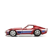 1969 Chevrolet Corvette Stingray ZL1 Red Metallic w/Stars and Stripes Graphics Bigtime Muscle 1/24 Diecast Model Car by Jada(Selections May Vary)