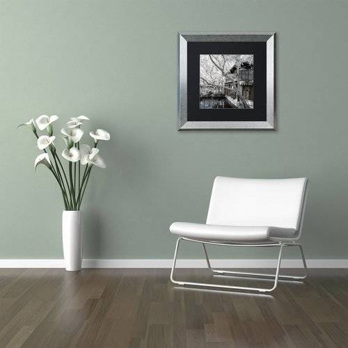 Trademark Fine Art "Reflections" Canvas Art by Philippe Hugonnard, Black Matte, Silver Frame