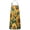 Dark Green Sunflower, variant on Dark Green Sunflower Pattern Apron-Garden Aprons for Women with Pockets-Cotton Linen Waterproof Kitchen Cooking Gardening Aprons Adjustable for Kitchen,Cooking,BBQ and Salon 33x27 Inch
