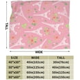 thumbnail image 3 of Paris Eiffel Tower and Roses Flowers Throw Blanket Ultra Soft Warm All Season Valentine''s Day Decorative Fleece Blankets for Bed Chair Car Sofa Couch Bedroom 50"X40", 3 of 6