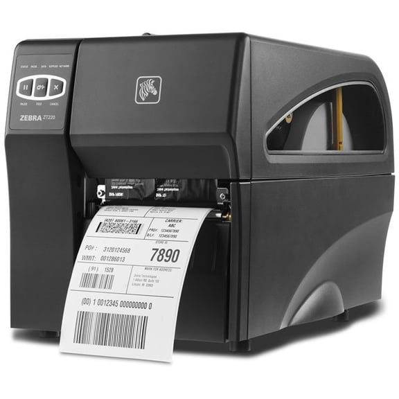Restored Zebra ZT220 Direct Thermal Desktop Label Printer 300 DPI, USB/Serial Connectivity - (ZT22043-D01000FZ) (Refurbished)