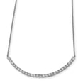 thumbnail image 1 of Cheryl M Sterling Silver Rhodium Plated CZ Bar 18in Necklace (Weight: 3.99 Grams, Length: 18 Inches), 1 of 2