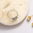 thumbnail image 7 of 925 Sterling Silver Fidget Ring Anti Anxiety Ring With Zircon Beads Stress Relief Spinner Ring For Women Releases Anxiety Spinning Rotate Stacking Ring Jewelry Graduation Gifts, 7 of 7