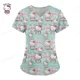 thumbnail image 4 of Uniformes médicos de estilo playero para mujer, Tops de enfermera con estampado de dibujos animados de Hello Kitty, ropa de manga corta para novio y mascota, 4 of 7