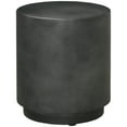 thumbnail image 2 of HOMCOM Lightweight Accent Table with Concrete Finish, Round Side Table with 4 Adjustable Feet for Indoor, Outdoor, Dark Gray, 2 of 9